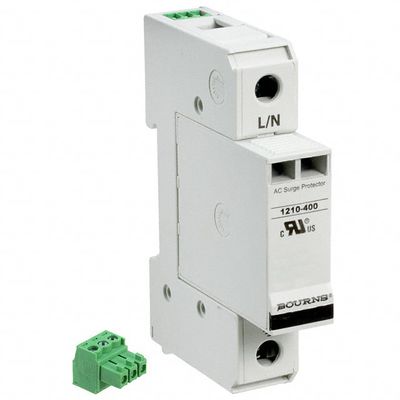 Tugas berat 1210-1S-400 AC Surge Suppression IC 20 kA Rating DIN Rail Mounting
